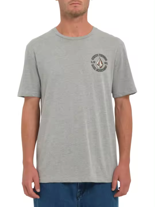 Camiseta Volcom Fried Heather - Heather Grey - 1