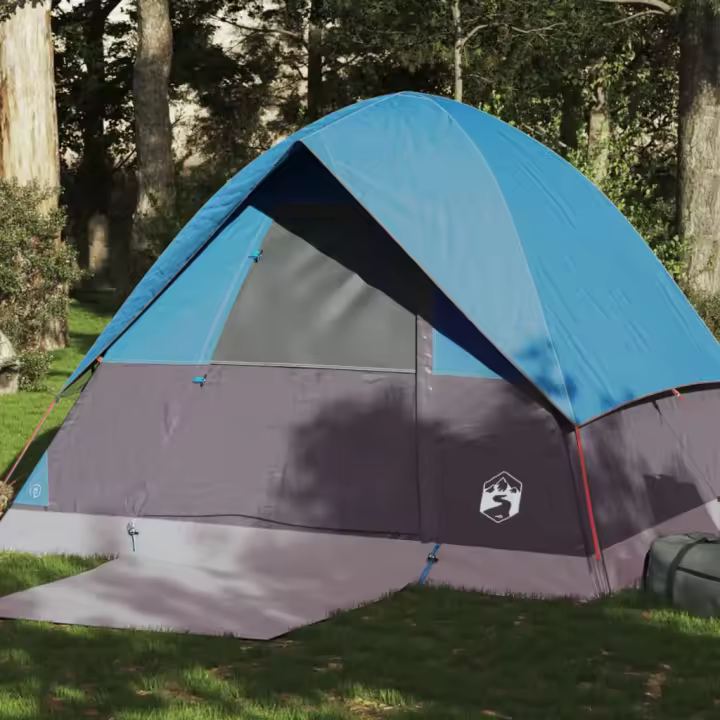 vidaXL Tienda de campaña iglú para 4 personas impermeable azul - 1