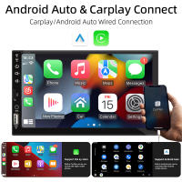 Radio De Coche Carplay 1 Din Android Auto Reproductor Multimedia HD Tela Táctil 7' FM AUX Entrada Bluetooth MirrorLink Universal Autoradio - details 1