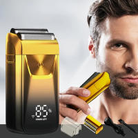 Afeitadora Eléctrica Para Barba Trimmer De Peluquero Profesional Con Pantalla Digital LED Y Batería De Litio Recargable Para Hombres - details 0