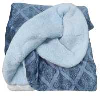 Mercatienda.es Edredón Nórdico Sherpa Azul Cama 150 | Sedalina & Borreguillo | +700gr/m2 - Térmico Invierno + Cuadrantes Regalo - details 5