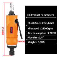 HIFESON Herramienta De Grindaje Pneumático 1/4" Molino De Grindaje Para Engrazado Y Pulido Con Uso Comercial En Fábricas - details 6