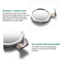 Espejo Antiniebla Para Baño Con Fuerte Vaso De Adhesión Espejo De Ducha De Baño Colgante Para Maquillaje Y Afeitado Con Portacortadora Moderno Acero Aluminio 6 Pulgadas - details 8
