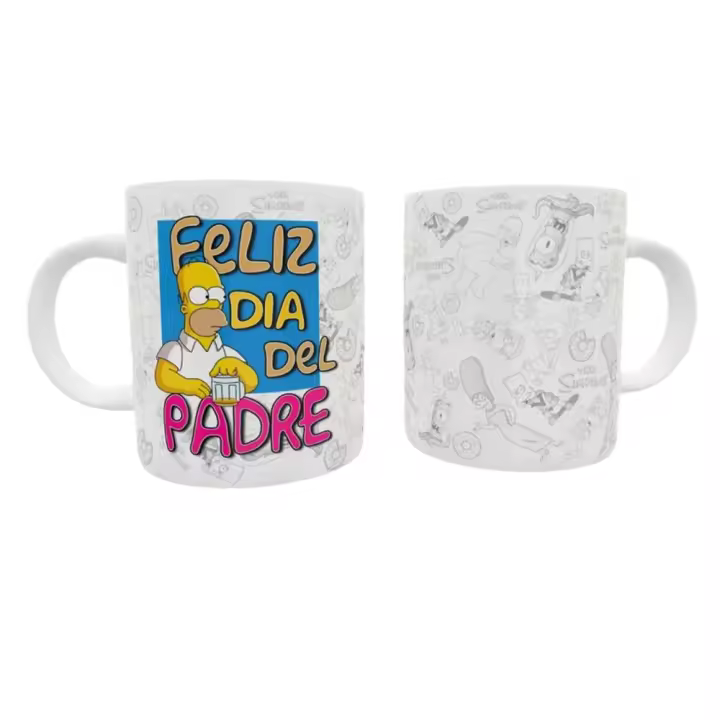 TOCAREGALAR. Taza Especial Día del Padre. Los Simpson. Para el Homer de la casa.  Regalo Original. Detalle Único. - 1