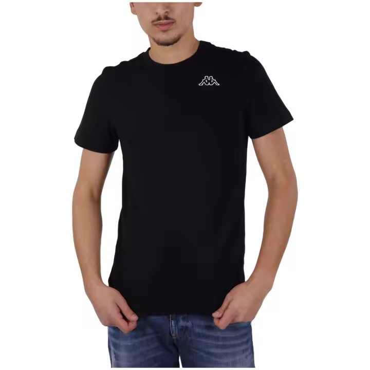 Camiseta de Manga Corta Kappa Logo Cafers Slim para hombre en color negro - 1