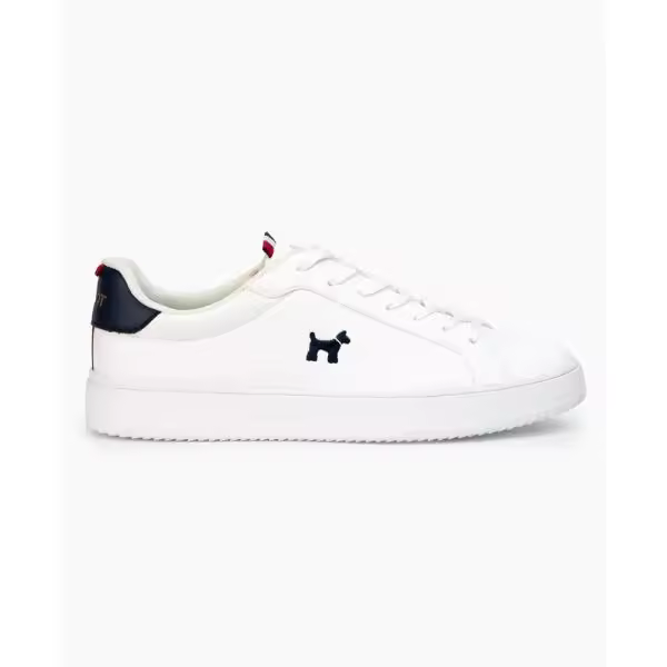 Zapatillas Blancas Básicas - Sneaker Heritage Blanca Logo Marino Williot - 1