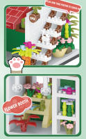 Bloques De Construcción Micro Ciudad Vistas Callejeras Tienda De Flores Y Café Para Niños Y Niñas Juguetes Educativos Regalos De Cumpleaños - details 31