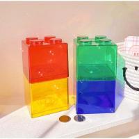 Cajas De Ahorro Con Bloques De Construcción Plásticos Para Niños Caja De Monedas Juego Educativo Regalo Para Niños - details 1