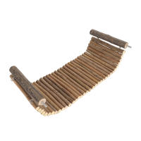 Juguete De Madera Para Animales Pequeños Puente De Escalera Interesante Para Chinchillas Y Hamsters Brindando Diversion Y Ejercicio - details 4
