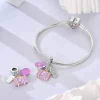 Encanto De Plata De 925 Para Pulsera Con Barco De Paseo Y Corazón Joyería Fina Para DIY Regalo Con Cuentas De Papel Y Rosas - details 65