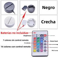 Lámpara De Noche 3D Dragón Cambia De Color 16 Colores Con Pilas Para Decoración De Habitación De Niños Regalo De Navidad Para Niños Y Niñas - details 6