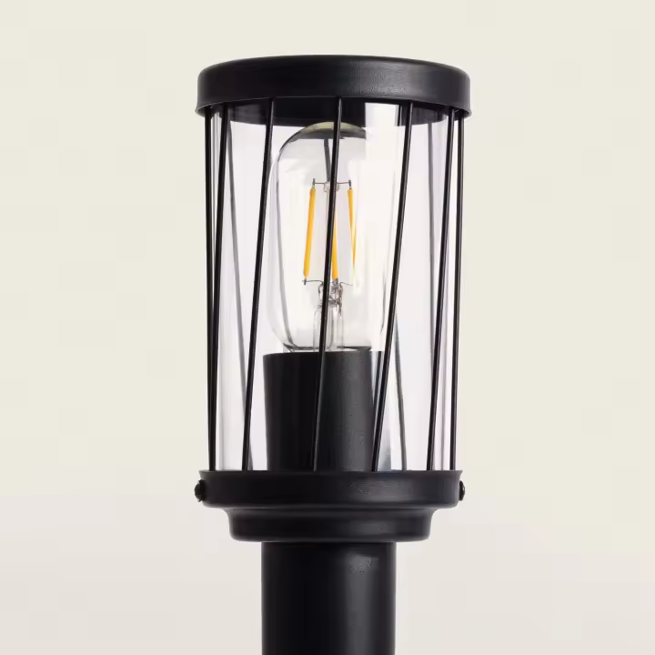 Ledkia Baliza Superficie Pie 50cm Aluminio Hovd Negro - 1
