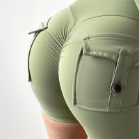 Shorts Deportivos Para Mujer Con Bolsillos High Waist Tights Leggings Fitness Ciclismo Push up Scrunch Ropa De Gimnasio - details 14