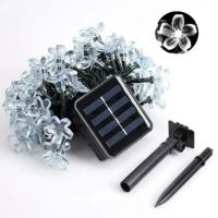 1pc 6.5M30LED Luces De Cadena Solar Sakura Impermeables Para Decoración De Jardín Y Festivales Fuente De Energía Solar - details 3