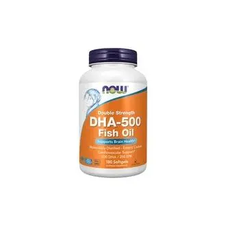 NOW Foods DHA-500, 500 DHA / 250 EPA 180 cápsulas  - 1