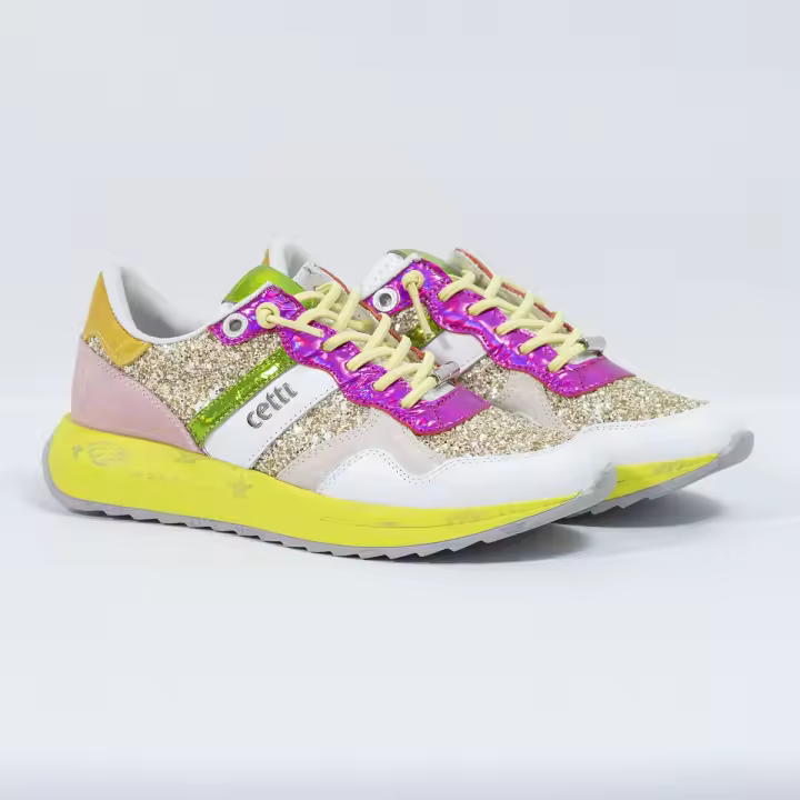 Cetti Nature Glitter Platino 1274 - Zapatillas Deportivas Mujer - 1
