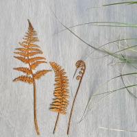 Juego De Palos De Metal Con Hojas De Hierba Rustica Para Jardín Arte De Exterior Adorno Para Jardín Y Casa Decoración De Yarda - details 4