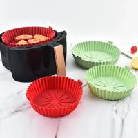 Silicona Air Fryer Fundas De Olla Repuesto Para Papel Encendido Alimentos Accesorios De Horno Reutilizable Bandeja De Hornear - details 11