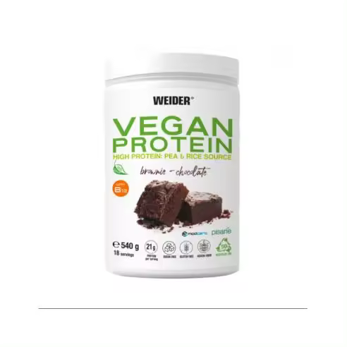 VEGAN PROTEIN (540G) CHOCO BROWNIE - Weider - 1