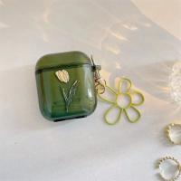 Funda Protectora Para AirPods 1/2/3/Pro Con Patrón De Tulipán Funda De Cabeza Accesorio De Auriculares Material Plástico - details 7