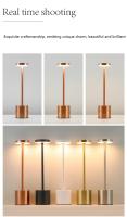 Lámpara De Mesa LED Toque Dimmable Recargable Con 3 Temperaturas De Color Luz Ambiente Creativa Para Hotel Decoración De Pared Lámpara De Escritorio Moderna - details 8