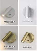 Lámpara De Pared LED Moderna Rotatable Y Ajustable Para Lectura Luz De Noche Para Dormitorio Sala De Estar Estudio Iluminación Doméstica - details 12