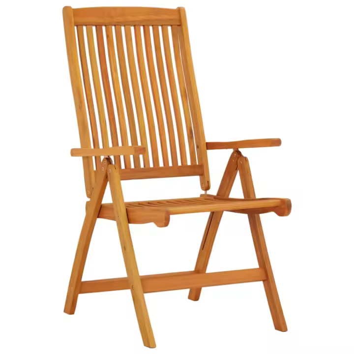 Madera de eucalipto Sillas de Jardín de 2 UDS - 1