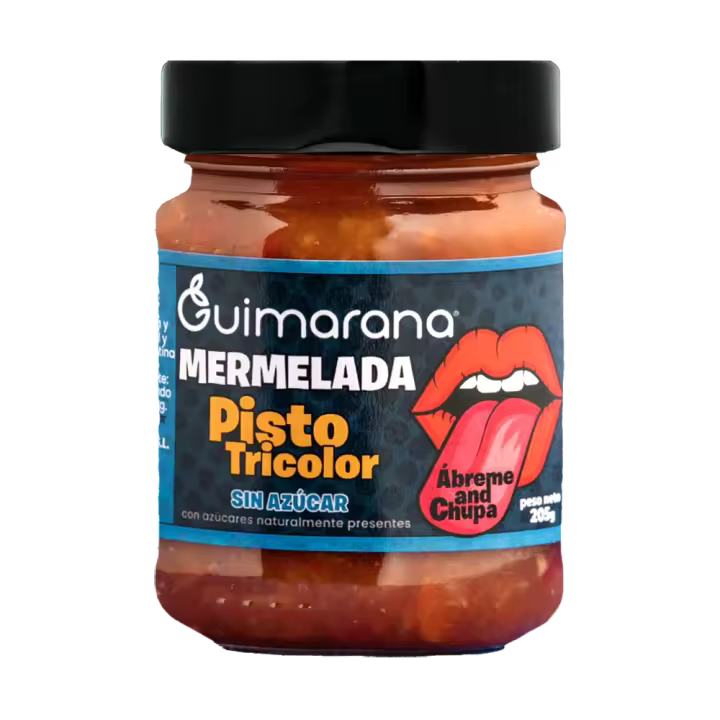 Mermelada de Pisto Tricolor Sin Azúcar Guimarana Dream Food - Ideal para Dietas Fit y Recetas Saludables - 1