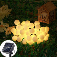 Luces De Cadena Solar Para Exterior 100 LED Balón Impermeable Luces Globales Solares Para Jardín Patio Fiesta De Navidad Decoración Exterior - details 9