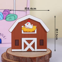 Decoraciones De Cumpleaños Para Pastel Con Topper De Animales Del Hogar De Piedra Madera Yaks Ponis Ovejas Cerditos Pollos Para Niños Y Niñas - details 7