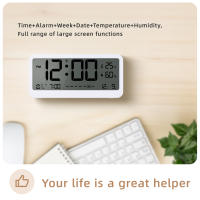 Reloj Digital 8001-EN Con Mostrador De Temperatura Humedad Y Alarma De Doble Modo Visualización De Día Semana Y Mes - details 22