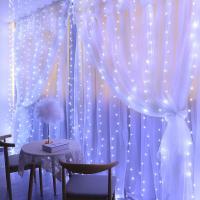 Cortina De LED 6x3M Con Control Remoto Luces De Cadena USB Para Decoración De Navidad Y Año Nuevo Fiesta Y Hogar - details 9