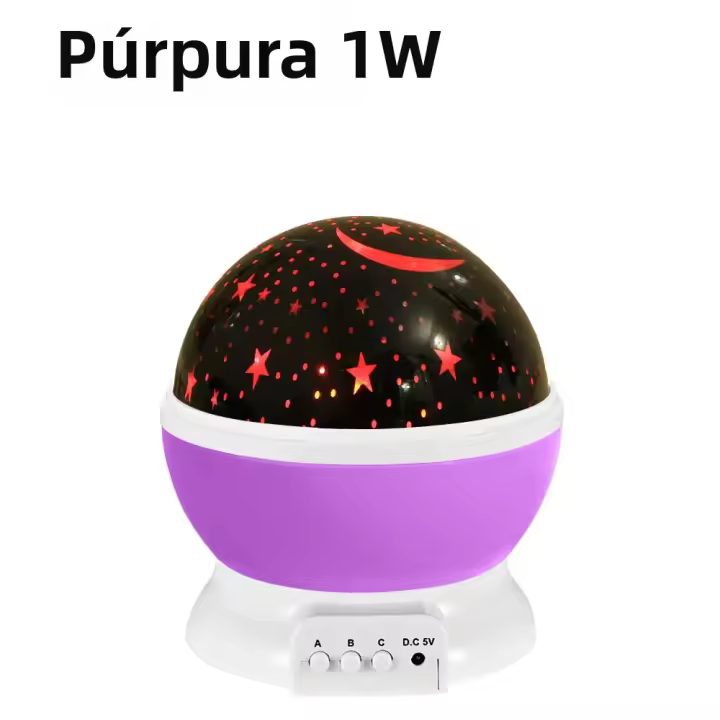 Proyector De Estrellas Y Nebulosa Para Niños Luz Nocturna Con Cable USB Cambio De Color 12 Rotación De 360 Grados Regalo Romántico Para Mujeres Y Niños - 1