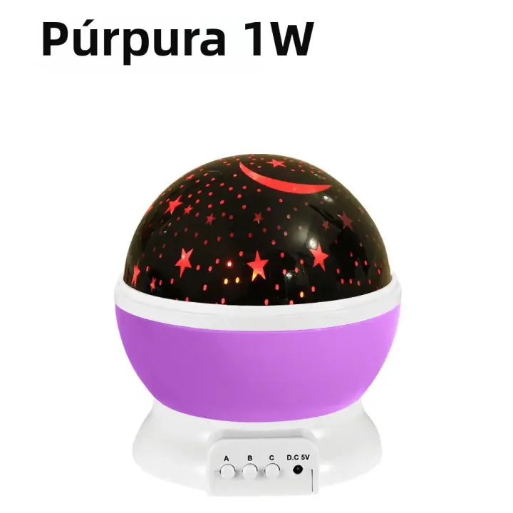 Proyector De Estrellas Y Nebulosa Para Niños Luz Nocturna Con Cable USB Cambio De Color 12 Rotación De 360 Grados Regalo Romántico Para Mujeres Y Niños - 1