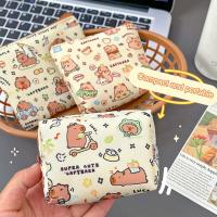 Monedero Mini Portátil De Capybara Lindo Impermeable Para Almacenamiento Cofia De Llaves Pequeña Monedero Para Adultos De Cuero - details 0