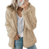 Nueva Chaqueta De Mujer Con Capucha Y Cremallera Abrigo Grueso Y Cálido De Fieltro Sólido Largo Y Suelto Para Invierno Moda Femenina Con Bolsillos Y Cierre De Cremallera - details 12