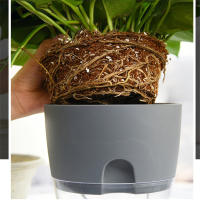 Maceta Automática De Plástico Para Plantas Hydroponicas Con Alambre De Hilo Para Riego Creativo Para Oficina Y Hogar Tamaño Compacto - details 7