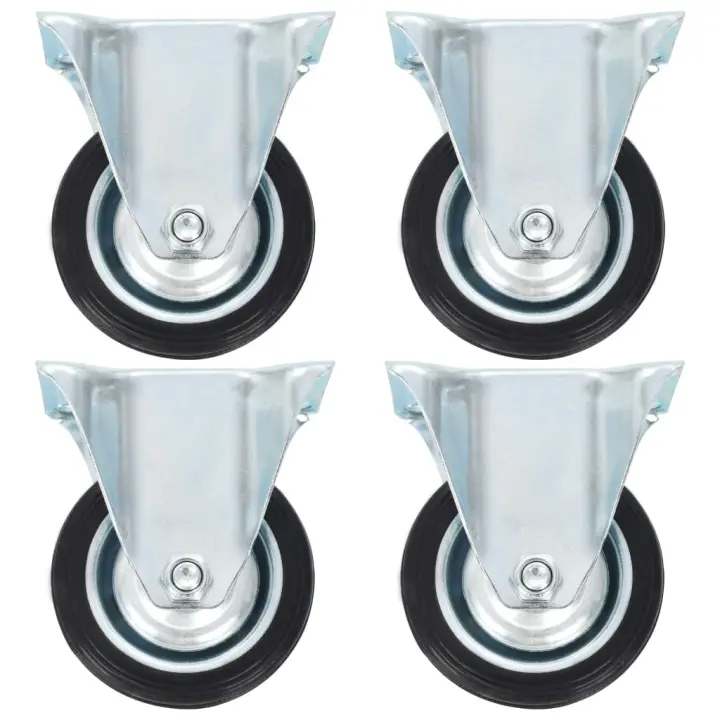 vidaXL Ruedas fijas 16 unidades 75 mm - 1