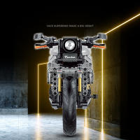 Modelo De Motocicleta De Ciudad 1:8 En Bloques Constructivos Técnicos Para Niños Y Adultos Regalo De Cumpleaños Juguete Educativo Compatible Con Lego - details 1