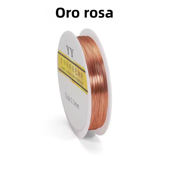 Hilo De Cobre Para Joyería De Colores Preservando 1 Rollo 0.2/0.4/0.6/0.8/1.0mm Cuerda De Hilo Para DIY Hecho a Medida - 1
