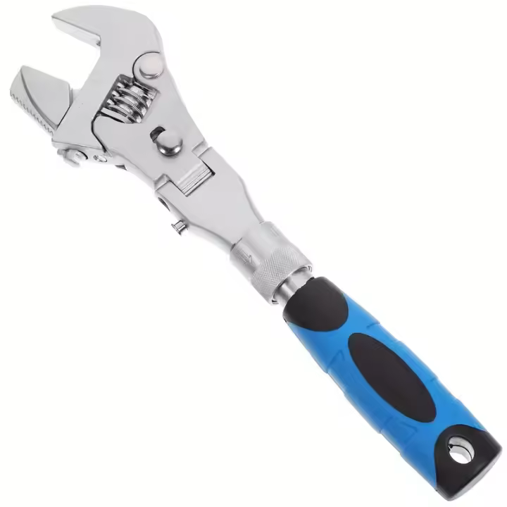 Llave Ajustable De Juego Crescent Con Cabeza Giratoria 5 En 1 Antimagnética Desmontable Aislada Explosión-Prueba No Derrapante 10" a 12" - 1