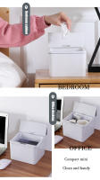 Papelera De Escritorio Mini Sensor 4/6L Cubierta Pequeña Para Baño Estilo Toque Material Plástico Forma Rectangular - details 8