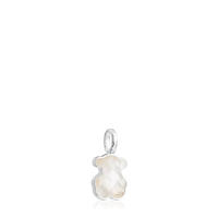 Colgante de oso de piedra preciosa natural de plata esterlina S925, accesorio de collar de bricolaje de lujo que combina con todo - details 6