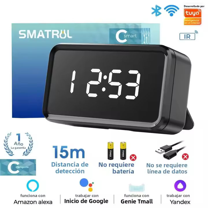 Control Remoto Inalámbrico Tuya Smart Wifi Con Infrarrojos Para Aire Acondicionado Ventilador TV DVD Con Voz Alexa Y Google Assistant Para Hogar Inteligente - 1