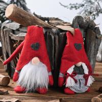 1PC Gnomes De Navidad De Peluche Decoraciones Diseño De Corazón Hecho a Mano Tomte Nisse Muñecos Sin Cara Para Regalos De San Valentín Y Agradecimientos - details 12