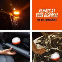 Luz de Emergencia V16 Homologada para Señalización en Carretera de Coche y Moto. Luz Amarilla Intermitente y Blanca Fija con Encendido Automático, Base Imantada y Batería Recargable. - details 2