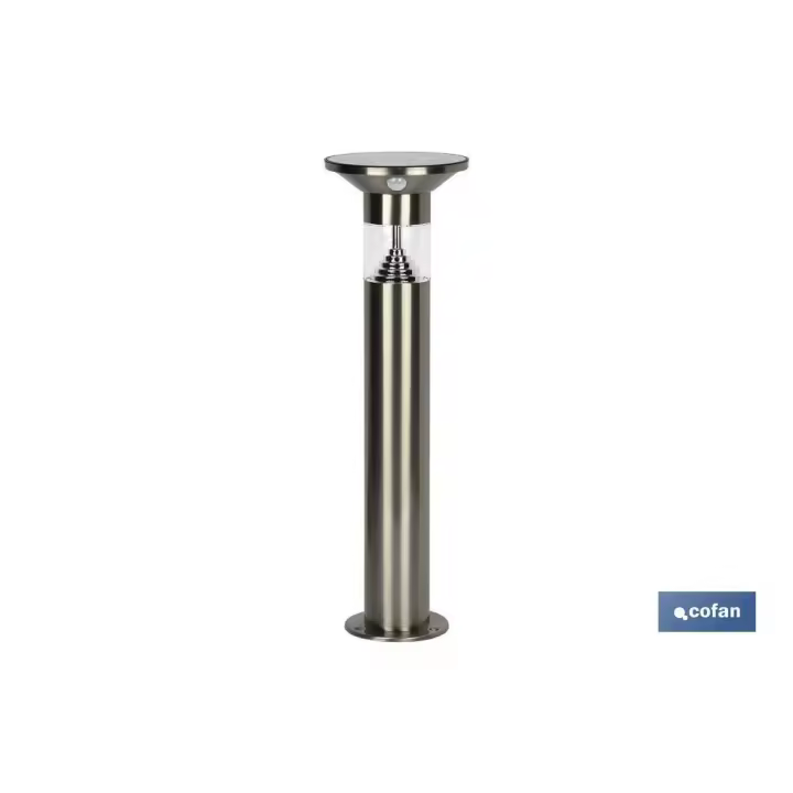 Cofan Baliza Led Solar con Sensor - Iluminación Exterior Jardín - 500 Lumens - 1