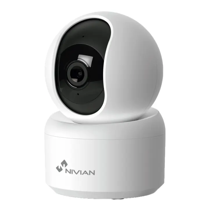Nivian Cámara Vigilancia  domo 360º Wifi-Grabación en MicroSD(No incluida)-2K-Audio bidireccional-Deteccion humanos y auto-tracking-Apta para interior-Compatible con Amazon Alexa y Google Home–APP Tuya - 1