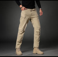 Pantalones Tácticos Caqui Para Hombre Con 4 Bolsillos Y Cintura Elástica Pantalones De Trabajo Militares Para Acampar Y Senderismo - details 10