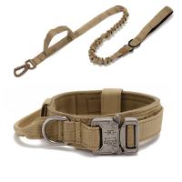 Juego De Collar Y Correa Para Perros De Nylon Resistente Con Reflejante Tactical Entrenamiento Gran Tamano Dispositivo Inteligente No Personalizado Padded Quick Release Todas Las Estaciones - details 18